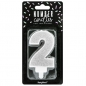Preview: Number Candle - 2 - Silver